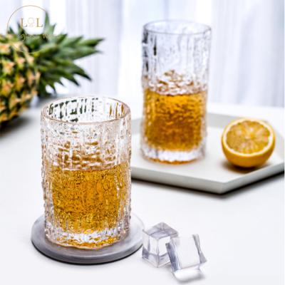 China Creative Wholesale Stocked Tree Shot Glass Cup 250ml 350ml Rock Whiskey Glass Mug for sale