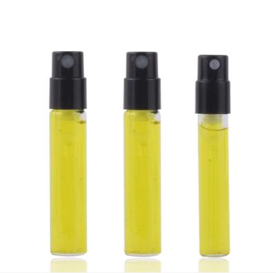 China Eco-friendly Recyclable Hot Sale Glass Transparent Spray Bottle Small Perfume Bottle 1.8ml 2.5ml Glass Bottles for sale