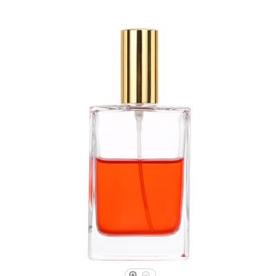 China 30ML 50ML 100ML Perfume Bottle Empty Rectangular Glass Luxury Square Glass Bottle Eco-friendly Recyclable For Perfume Oil for sale