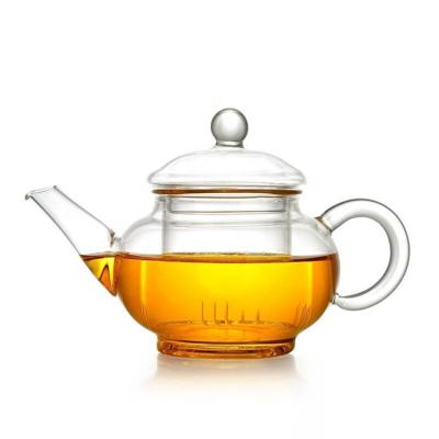 China SUSTAINABLE LYL Customized High Borosilicate Glass Teapot Set Infuser Teapot for sale