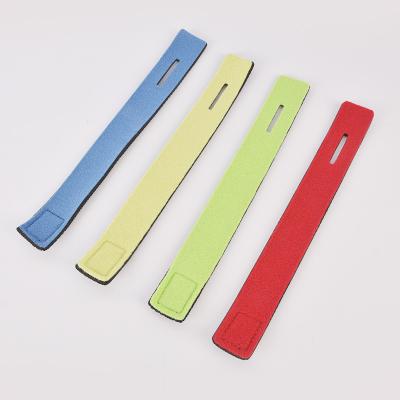 China Durable Function Customizable Size And Thickness Neoprene Rod Protector Fishing Rod Pulley Banding Belt for sale