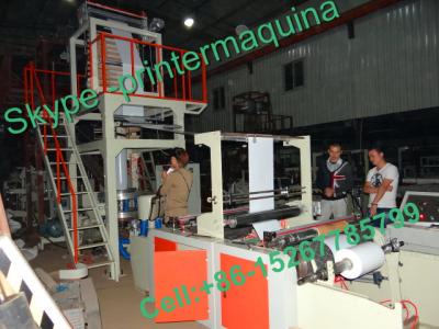 China Full Automatic Industrial Blown Film Machine With Double Rewinder for sale