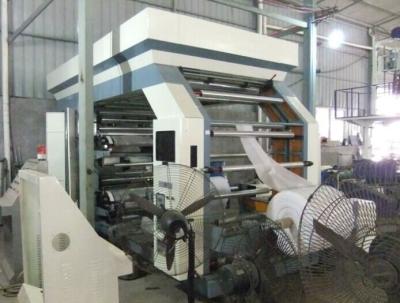 China 4 Color Flexo Printing Machine , OPP PE LDPE HDPE Plastic Bag Printing Equipment for sale