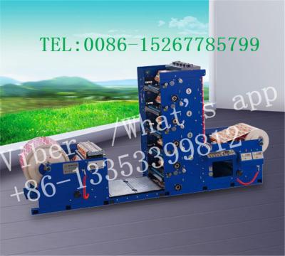 China Five Color Paper / Plastic Film Flexo Label Printing Machine With Uv Varnishment for sale