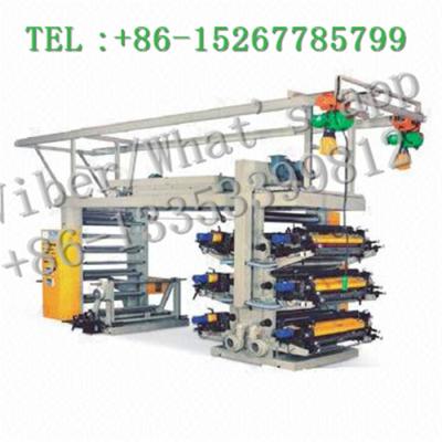 China 6 Colors PP Woven Bag Flexographic Printing Machine Automatically High Speed for sale