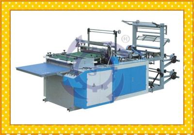 China Double Sides Hot Sealing Hot Cutting Plastic Bag Making Machine With Servo Motor for sale