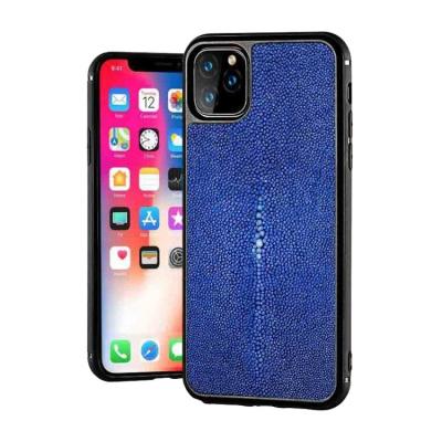 China Exotic Anti-fall New Style Good Quality Designer For iPhone 12 Pro Case Stingray Skin Leather for sale