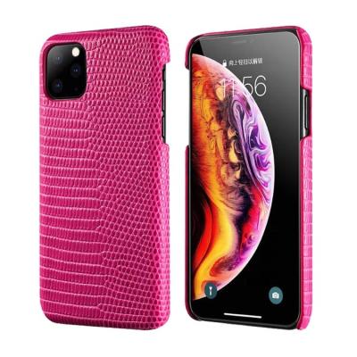 China Anti-fingerprint wholesale custom design top grade luxurious exotic lizard skin real case for iphone 11 pro for sale