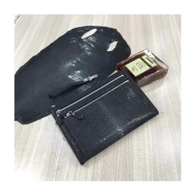 China Factory Wholesale Luxury Manufacturer Clutch Design Genuine Stingray Skin Clutch Bag for sale