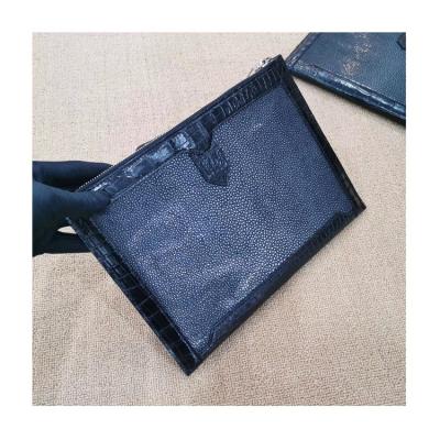 China Grab The Fashion Design High Quality Elegant Exotic Genuine Stingray Leather Clutch Bag for sale