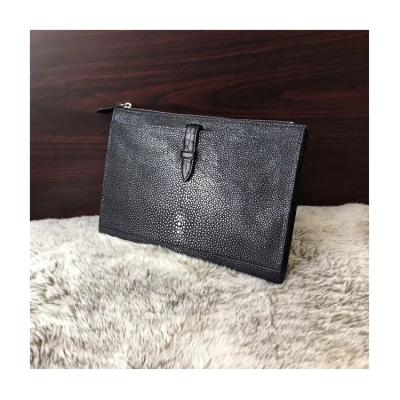 China Clutch Custom Design Luxury Quality Exotic Genuine Stingray Skin Leather Evening Clutch Bag for sale