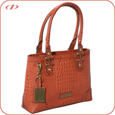 China TOGGLE BAG crocodile embossed leather lady fashion handbag for sale