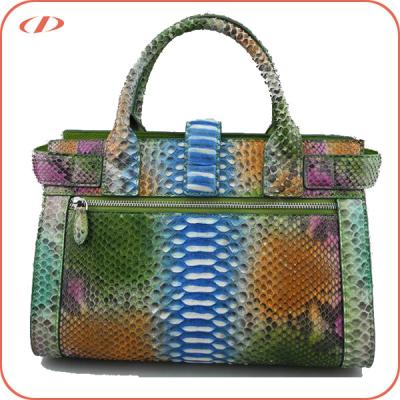 China TOGGLE BAG designer fashion python leather luxury lady handbag for sale