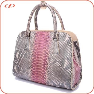 China Wholesale Good Quality Exotic Tote Bag Real Python Skin Woman Handbag for sale