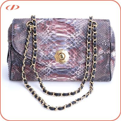 China Shoulder bag women fashion real python skin shoulder bag for sale