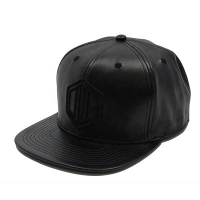 China Custom Low Price Leather Hats Embroidery Snapback Hat Wholesale COMMON for sale