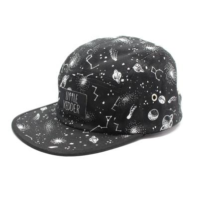 China JOINT Design Your Own 5 Panel Cotton Print Kids Caps Cheap Custom Snapback Hats With Patch Logo for sale