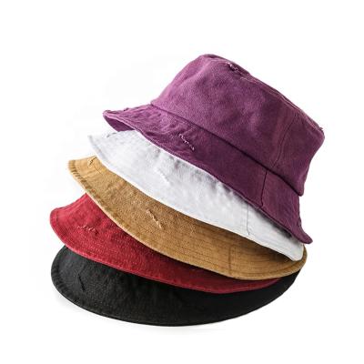 China Character Custom Washed Bucket Hats Used , Wholesale New Style 100%cotton Bucket Hats for sale