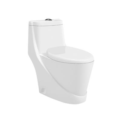 China Unique Double-flush One Piece Shape Toilet With Strap 250mm for sale