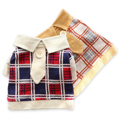 China Stocked ins Fashion Pet Clothes High Brand Puppy Jacket Cat Clothing Designer Dog Sweater for sale