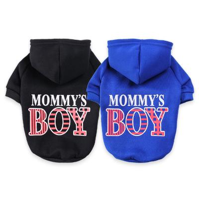 China Stocked Pet Clothes Hoodies Fall Winter Puppy Hoody Boy Dog Hoodie for sale