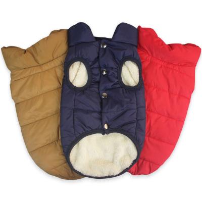 China Stocked Large Breed Dog Clothes Winter Pet Clothing Large Dog Basic Padded Coat for sale