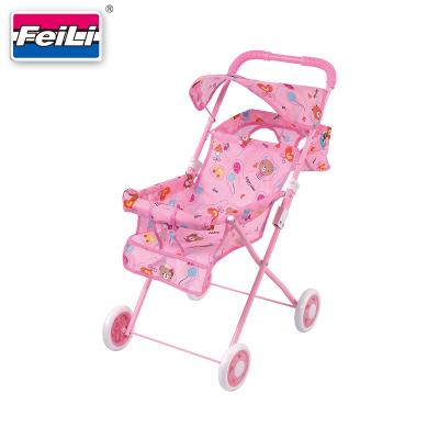 China With Canopy Feili Stroller Cheap Metal Twin Model Doll Stroller For Children Metal Doll Prams for sale