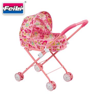 China With Washable Cloth And Canopy Feili Stroller Doll Carriage Prams For Little Kids Playing Baby - Doll Pram Stroller Dolls Pram Toy for sale