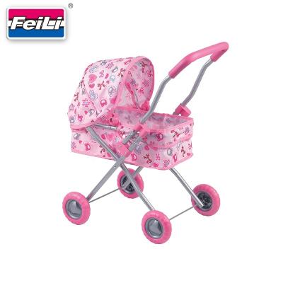 China With Adjustable Canopy Feili Toys Baby - Doll Umbrella Stroller Doll Trolley Prams Doll Pram Wheels for sale