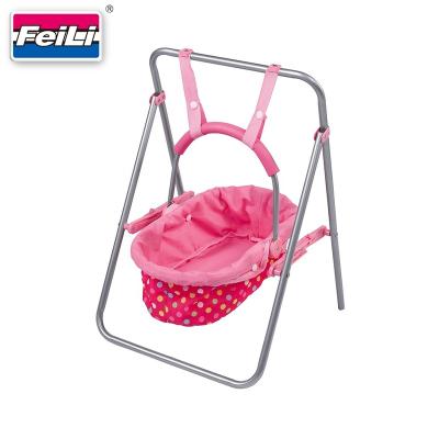 China Put A Doll To Sit On Or Lay On It New Fei Li Toys Baby - Doll Swing With Removable Cradle Swing Toy Doll Accessories for sale