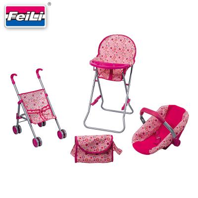 China Assembly According to Instruction Fei Li Stroller 4 IN 1 Pack N Play Deluxe Baby - Doll Play Set for Girls Doll Accessories for sale