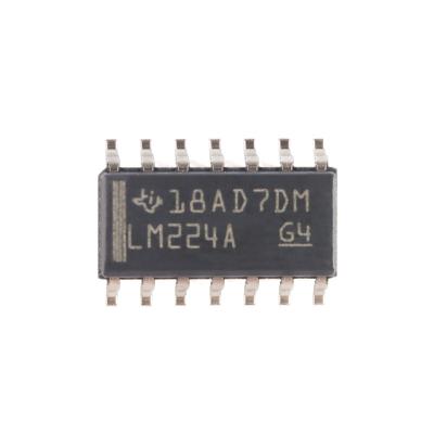 China LM224ADR SOIC-14 standard original four way operational amplifier IC for sale