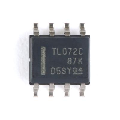 China Universal operational amplifier chip integrated circuit dual JFET standard TL072CDR SOIC-8 original input ( for sale