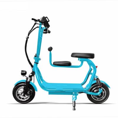 China Women Electric Bike 250w 48V 10 Inch Vacuum Tire 15AH Battery Parent Child Family Pedals Assist Electric Bicycle for sale