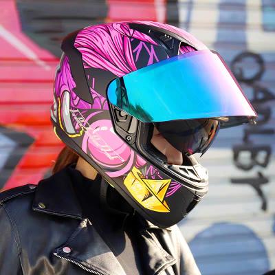 China Nice New Fashion Full Face Motorcycle Helmet Factory Wholesale ABS Helmet Motorcycle Men From Helmates DOT for sale