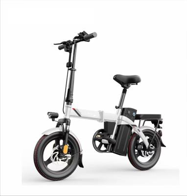 China Iron Commander 14 Inch 250W Foldable Electric Bicycle Hub Motor Folding Bike Folding E-Bike Long Range Electric Bicycle for sale