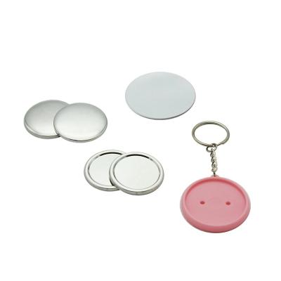 China Custom Button Making Machine Double Side Transparent Plastic Key Chain for sale