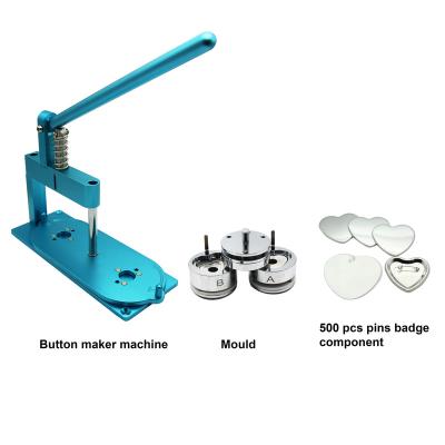 China Hotels China Hot Sale Heart Button Maker Manual Badge Making Machine for sale