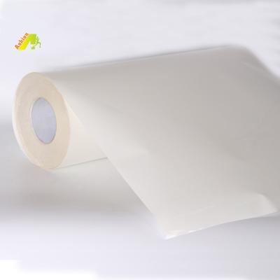 China High Quality Apparel Silicon Paper Hot Fix Adhesive Roll PET/PU Digital Transfer Film for sale