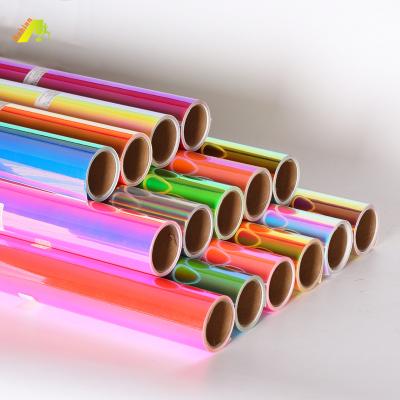 China 0.3m*1.5m Anti-static Durability Laser Chrome Rainbow Holographic DIY Colorful Vinyl Open Cricut Self Adhesive Film Cutting PVC Vinyl Rolls for sale