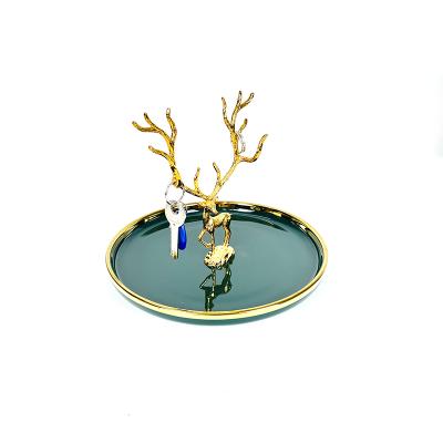 China Minimalist High Quality Lightweight Luxury Covered Elk Fruit Dish Pendant for sale