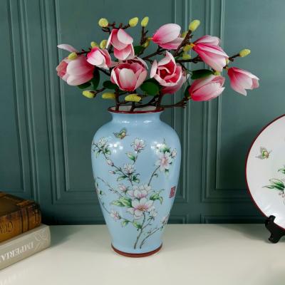 China Wholesale Transitional Chinese Home Flower Color Modern Design Decor Ware Decorative Tall Ceramic Vase for sale