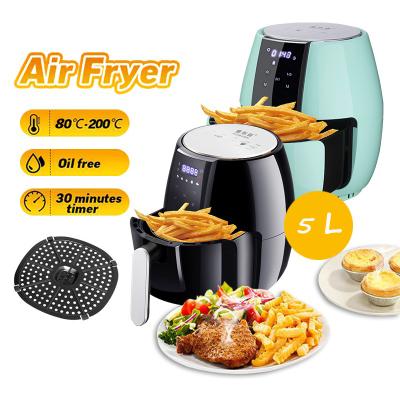 China Household 5L Air Fryer Large Capacity Oilless Cooker For Roasting Health Fryer Pizza Steak Chicken Cooker for sale