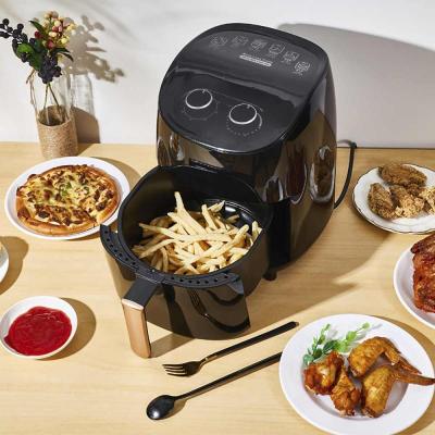 China Household 1000W Multifunctional Chicken Air Fryer Food Air Fryer Pizza Cooker Oil Free Healthy Kitchen Cooking Tools Electric Air Deep Fryer for sale