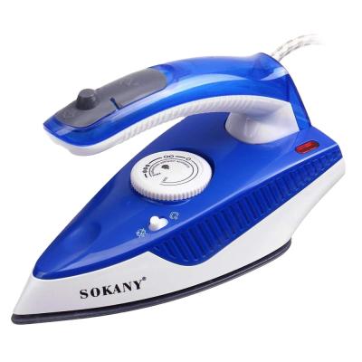 China Wire Iron SOKANY 1000W Folding Handle Electric Irons Spray Steam Iron Clothes Ironing Steam Ladies Garment Ceramic Steam Generator for sale