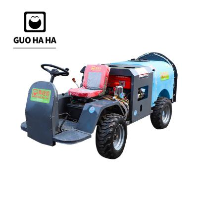 China Heavy duty to manufacture high performance produce four wheel drive agricultural sprayer, orchard sprayer GUOHAHA for sale