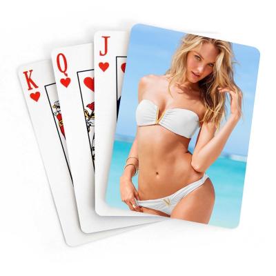 China Entertaiment Playing Cards Printing PVC Sexy Poker Girl Paper Plastic Custom Playing Cards for sale