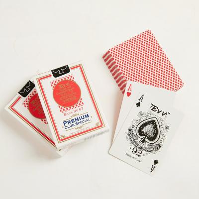 China Manufacturers EVV-Magic Custom Logo Paper Poker Premium Casino Gambling Paper Playing Cards for sale