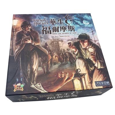 China Entertaiment Board Game OEM Detective Reasoning Board Games High Quality Printing Custom Set for sale