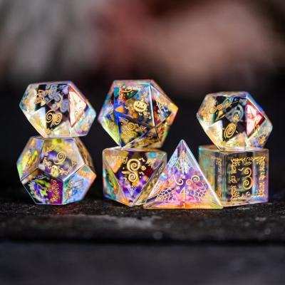 China Custom Transparent Polyhedral Dies D20 Custom Dies for sale